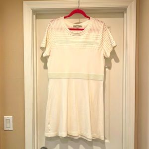 Ann Taylor Loft cream knit dress